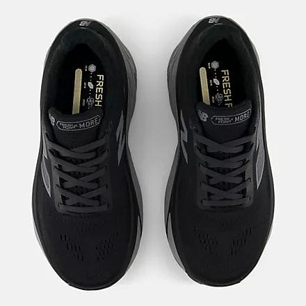New Balance Women's More Foam v5 Running Shoes- Black/Grey - Image 4