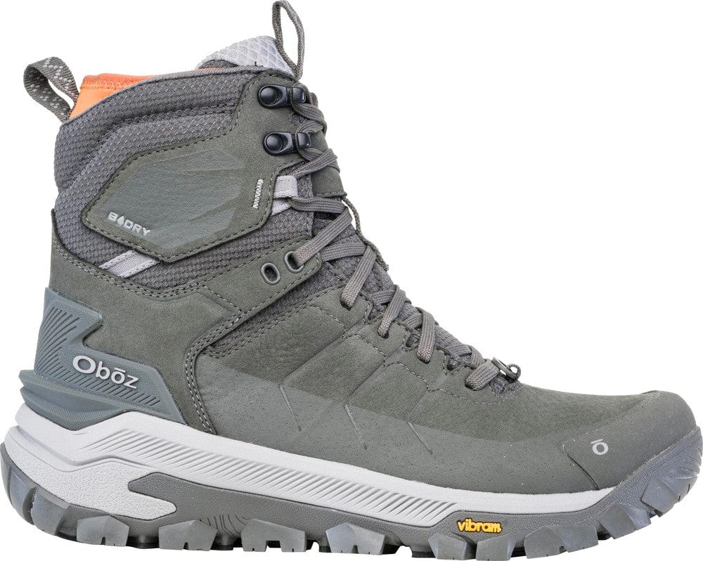 Oboz Men's Bangtail Mid Insulated Waterproof Hiking Boots- Charcoal