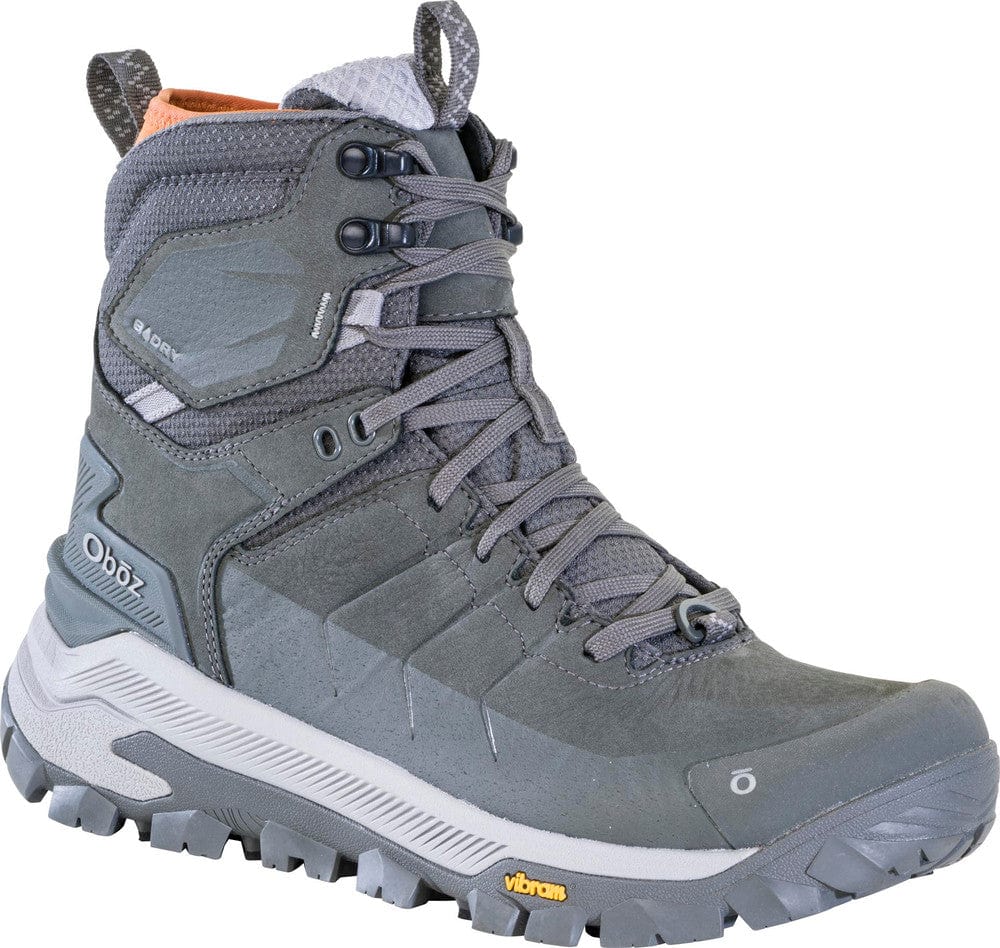 Oboz Men's Bangtail Mid Insulated Waterproof Hiking Boots- Charcoal - Image 2