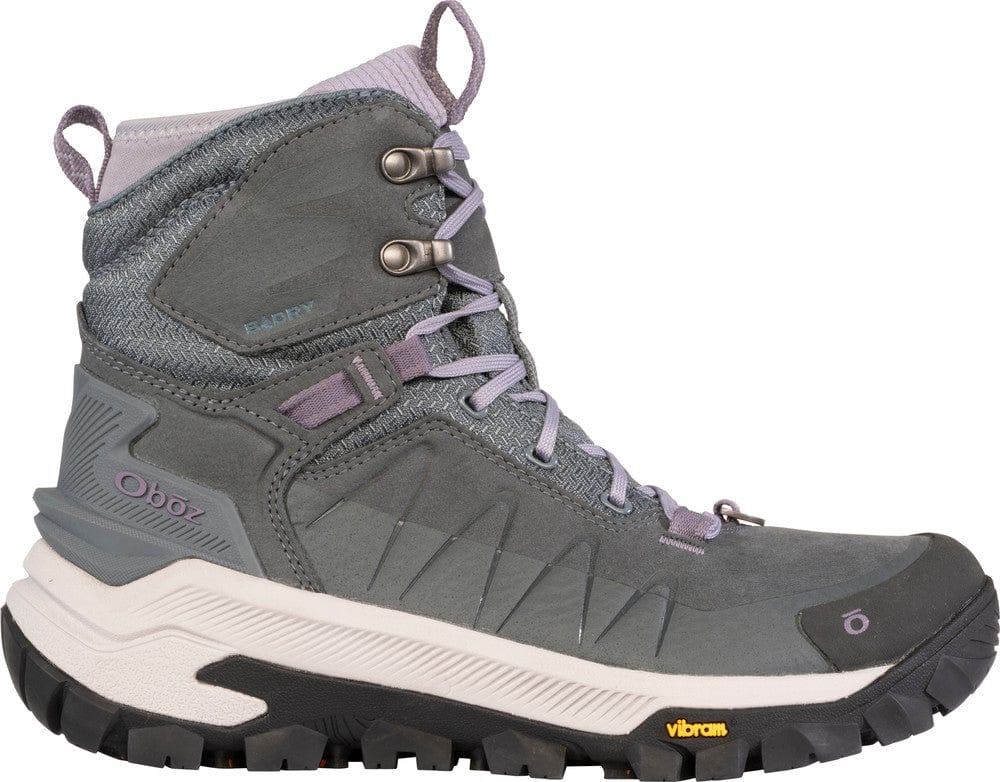 Oboz Women's Bangtail Mid Insulated Waterproof Hiking Boots- Slate