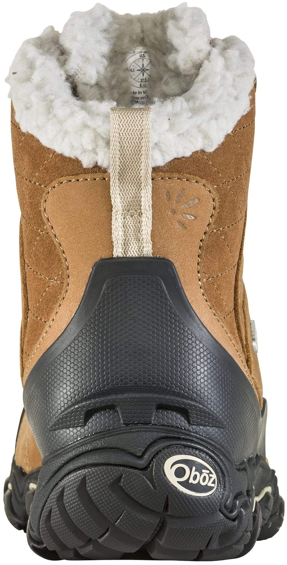 Oboz Women's Bridger 7" Insulated Mid Waterproof Hiking Boots- Chipmunk - Image 4