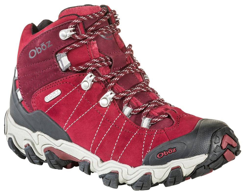 Oboz Women's Bridger Mid Waterproof Hiking Boots- Rio Red - Image 2