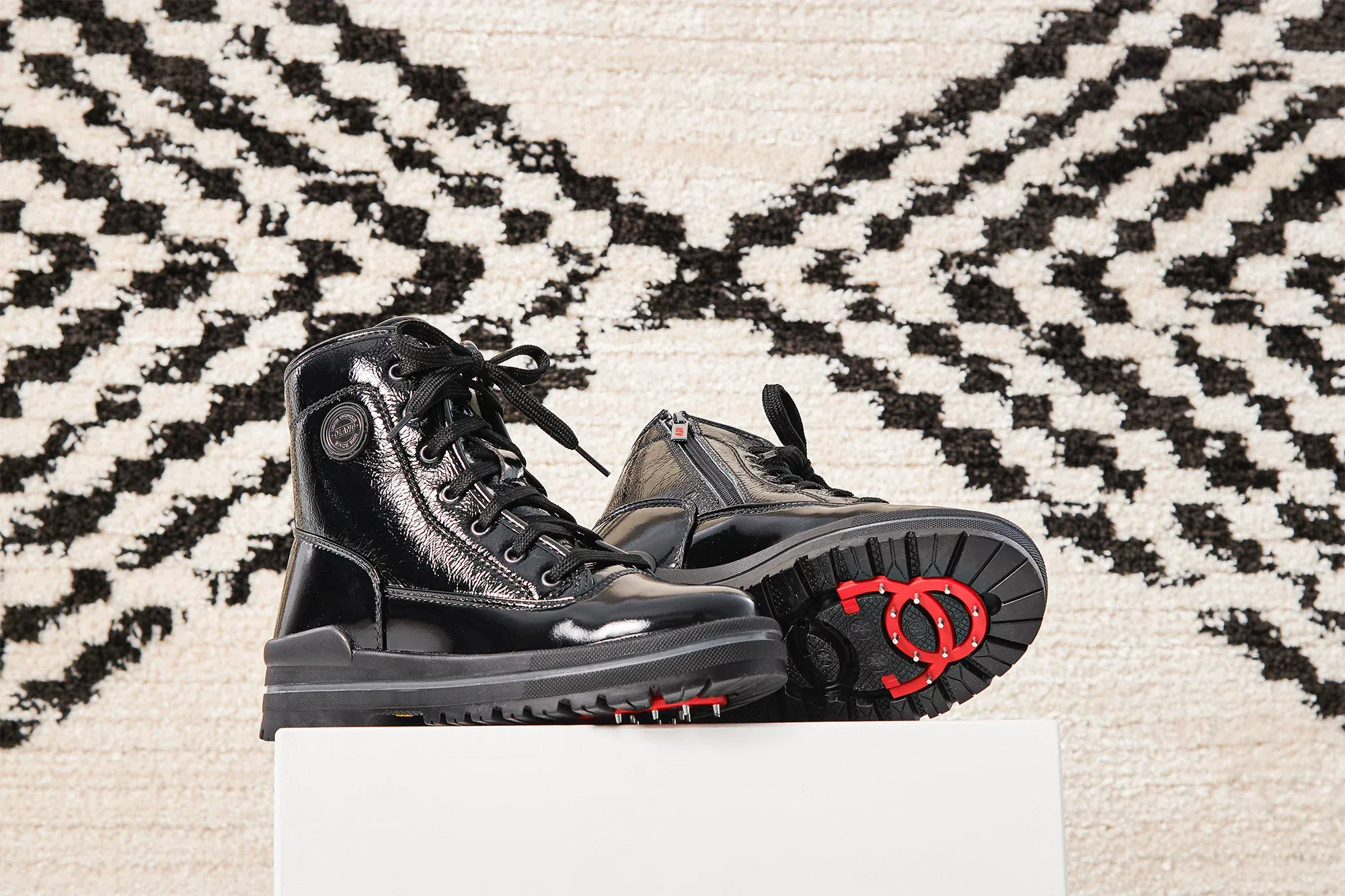 Olang Women's Spoke Winter Boots- Black Patent - Image 5