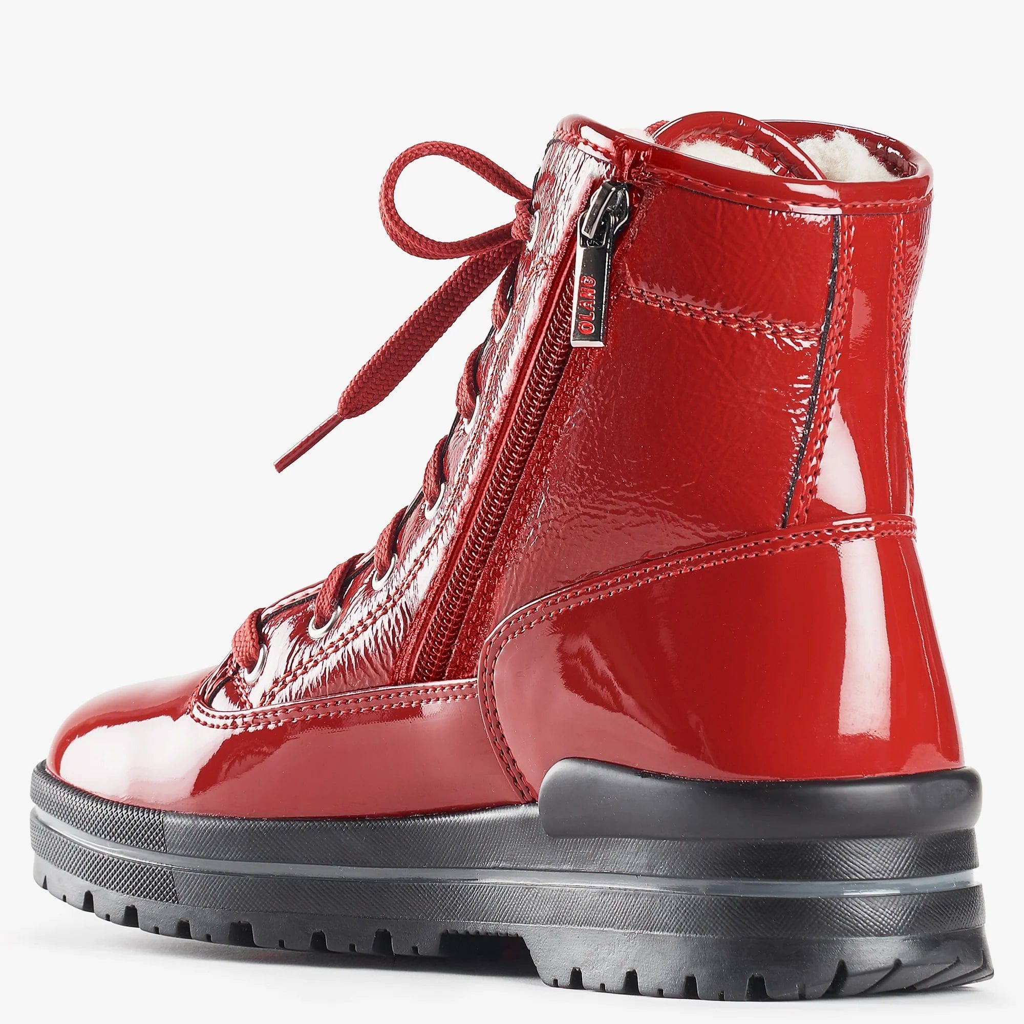 Olang Women's Spoke Winter Boots- Red Patent - Image 2