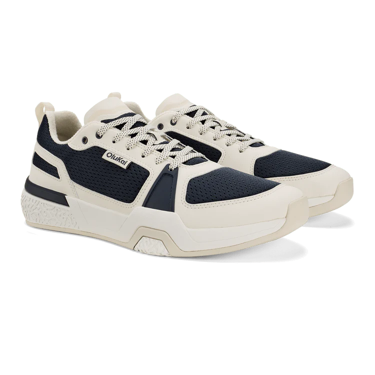 OluKai Men's ‘Anau Pickleball Shoes- Mood Indigo/Bright White - Image 6