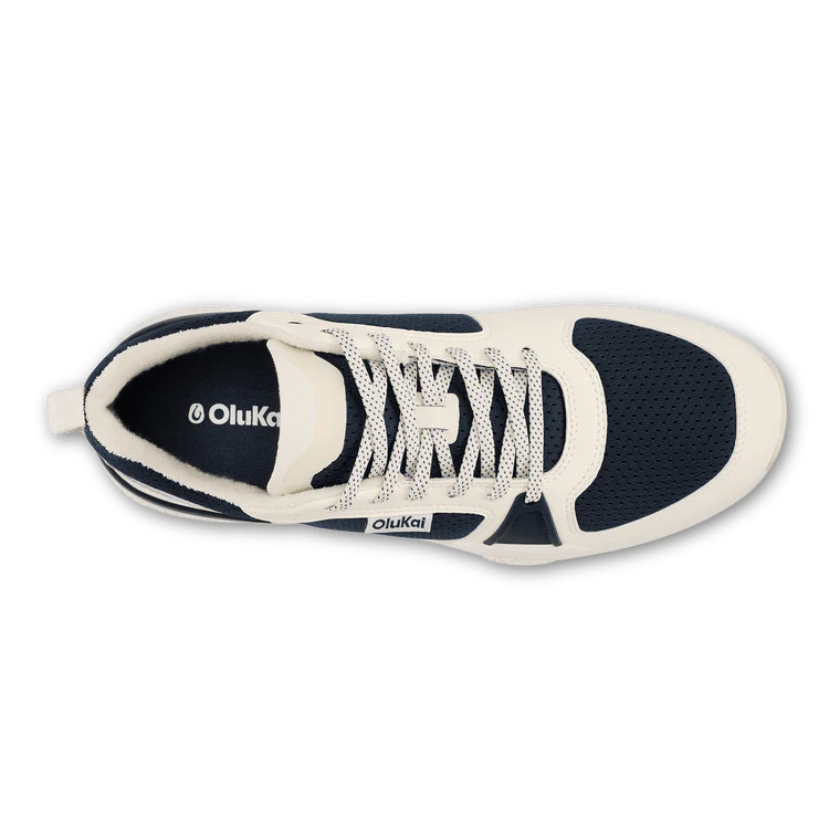 OluKai Men's ‘Anau Pickleball Shoes- Mood Indigo/Bright White - Image 7
