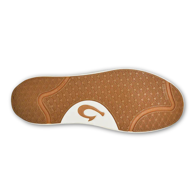 OluKai Men's Lae'ahi Li'Ili Leather Sneakers- Stone/Stone - Image 7