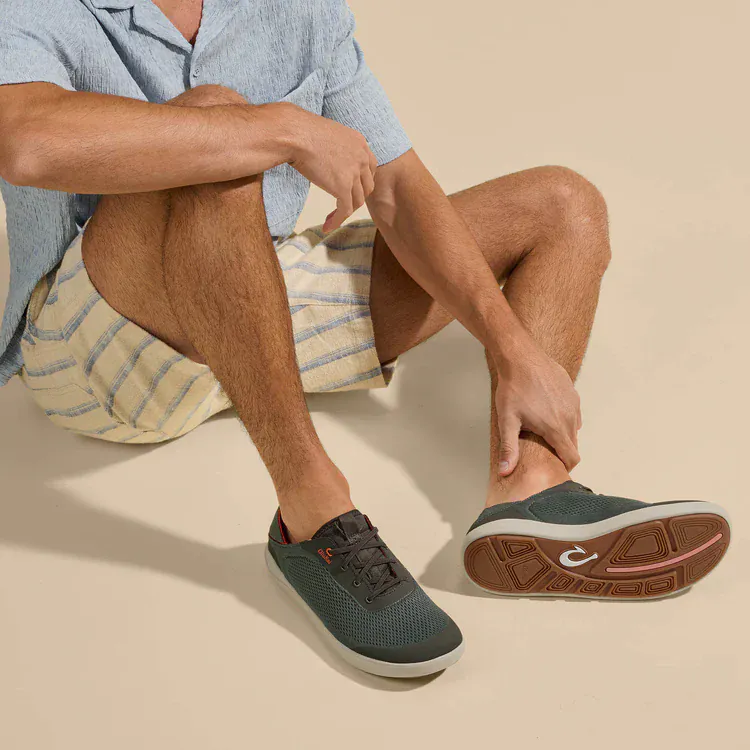 OluKai Men's Moku Pae Slip Ons- Island Salt/Koi - Image 5