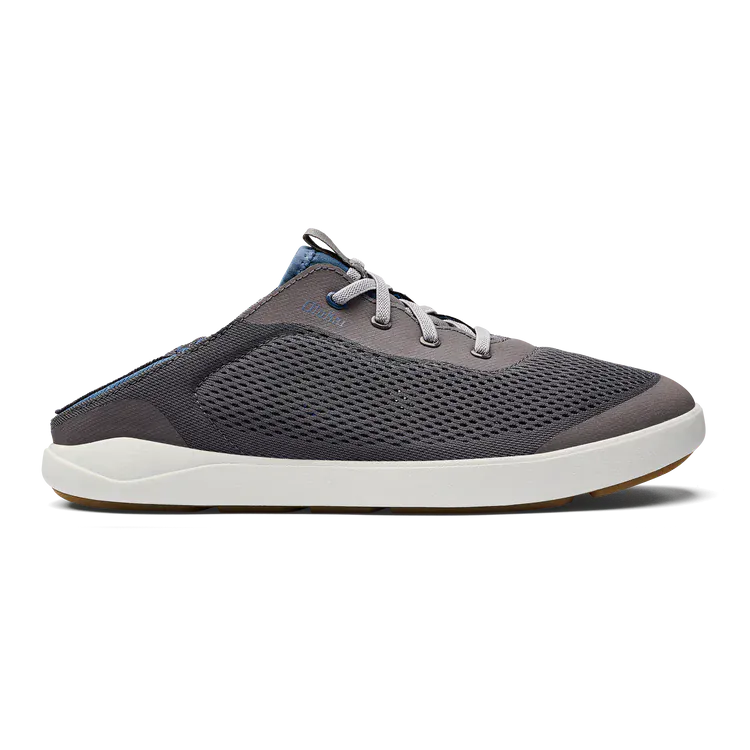 OluKai Men's Moku Pae Slip Ons- Pavement/Vintage Blue - Image 3
