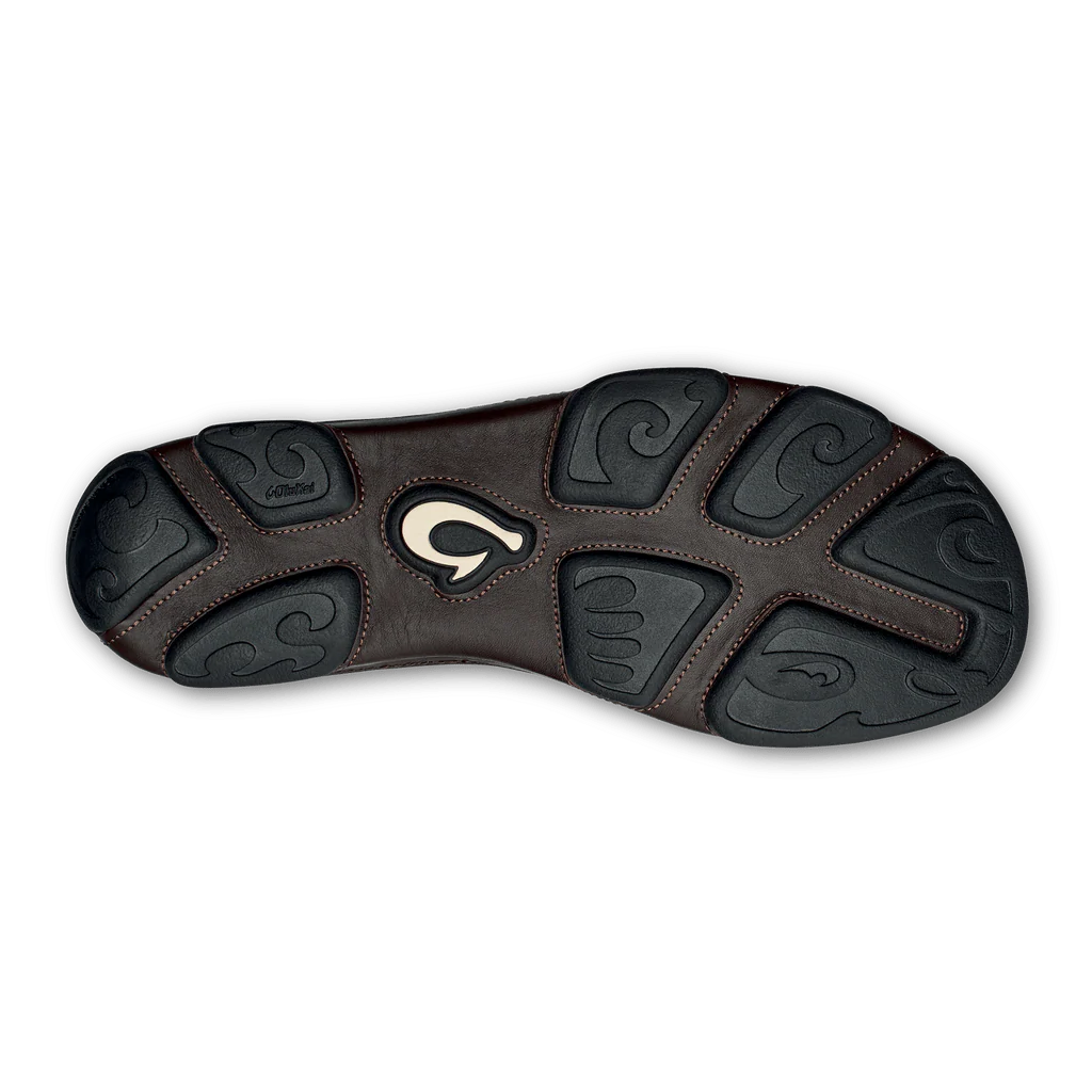 OluKai Men's Moloa Slip Ons- Dark Wood/Dark Java - Image 6