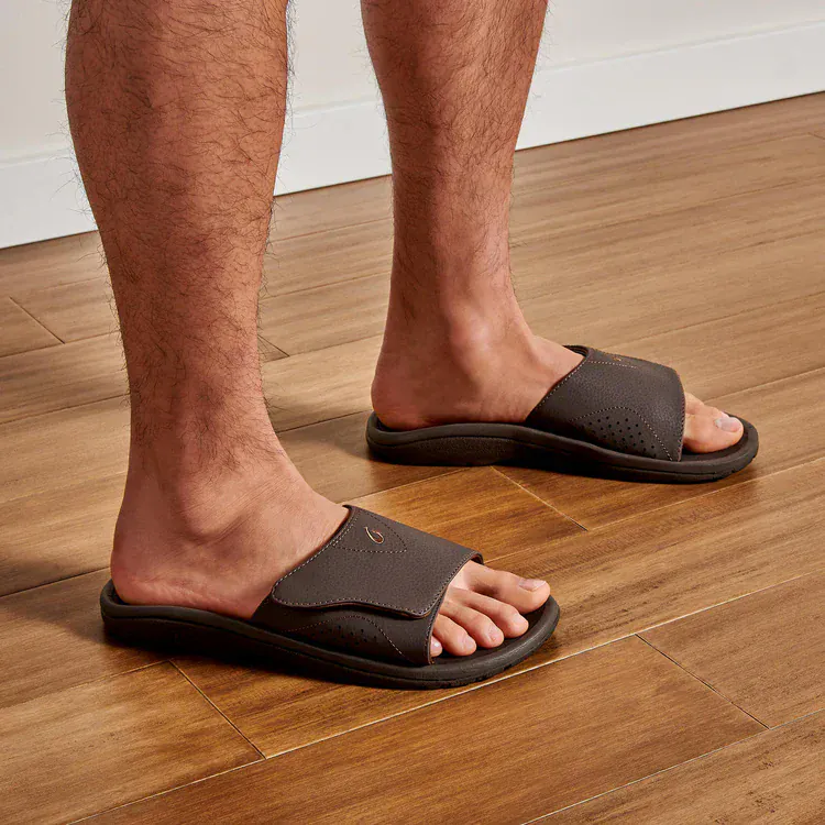 OluKai Men's Nalu Slides- Dark Java - Image 5