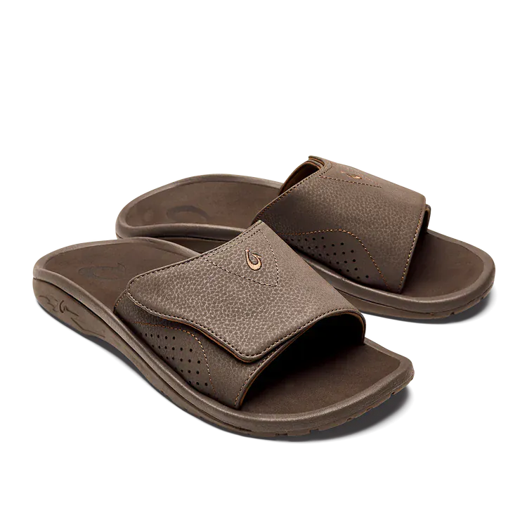 OluKai Men's Nalu Slides- Dark Java - Image 7