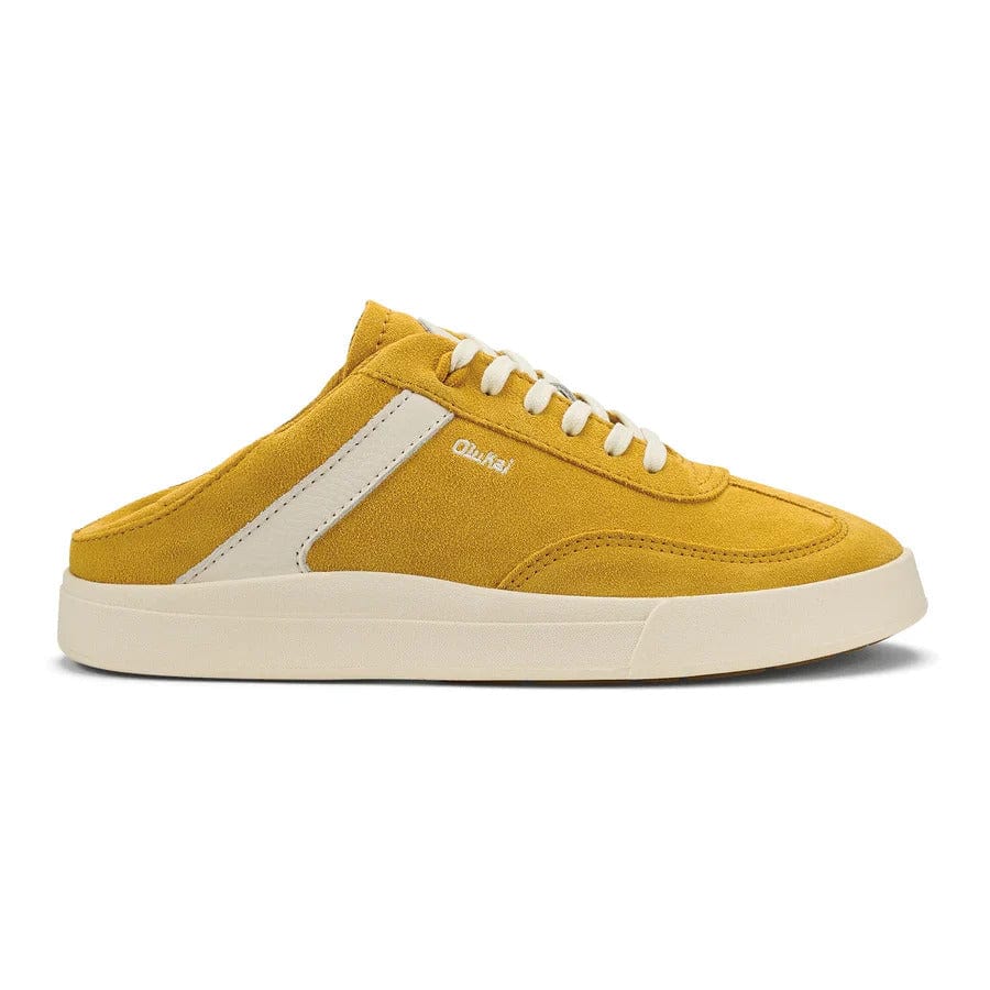 Olukai Women's Ha'upu Leather Sneakers- Mustard/Off White - Image 4