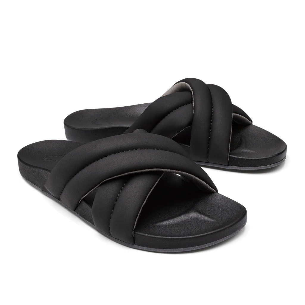 OluKai Women's Hila Sandals- Black/Black - Image 3