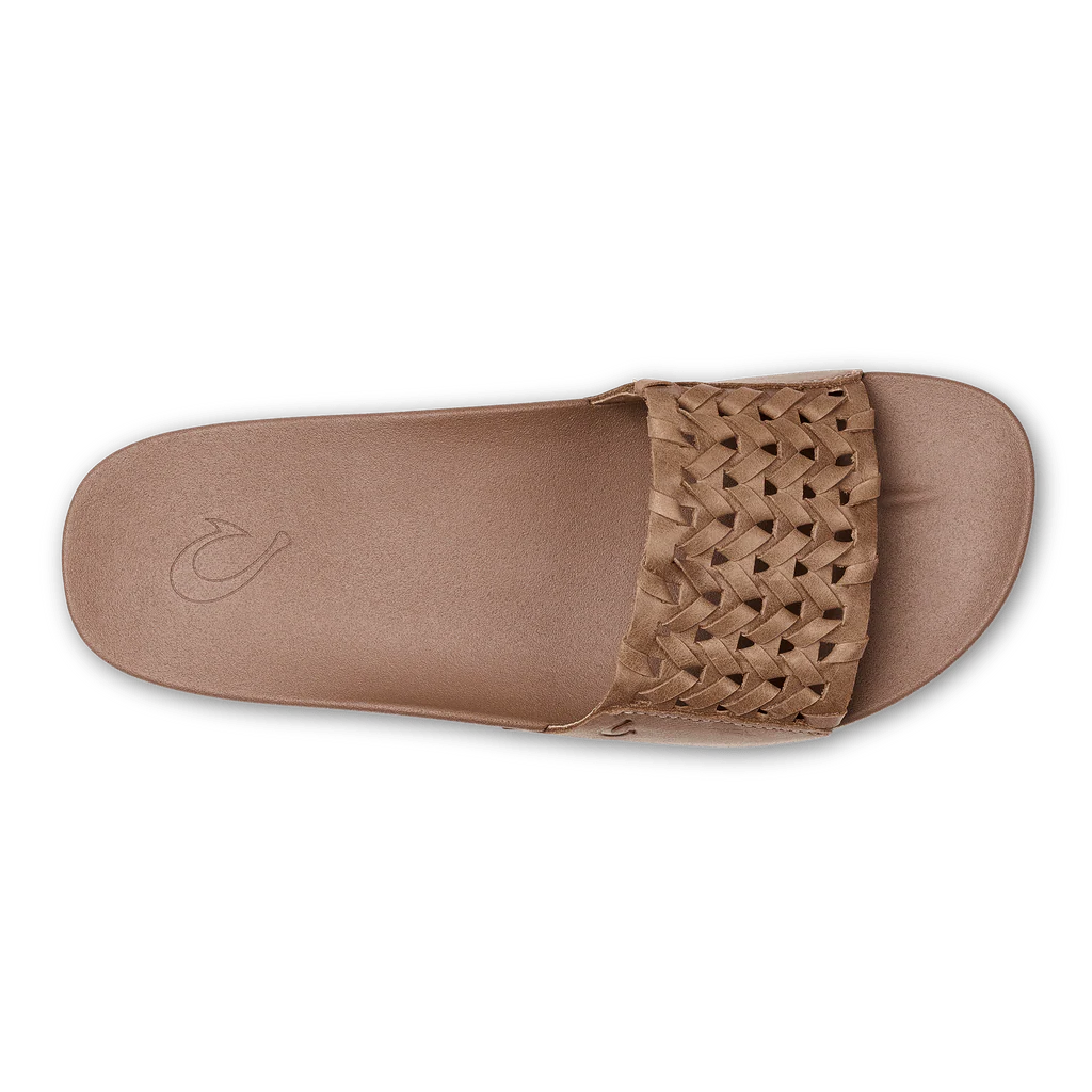 Olukai Women's Kamola Leather Slides- Tan - Image 3