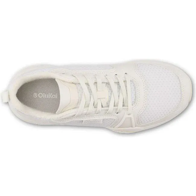 OluKai Women's 'Anau Pickleball Shoes- Bright White - Image 3
