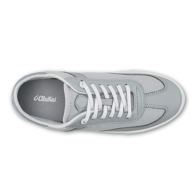 OluKai Women's Ha'upu Hulu Sneakers- Cloud Grey/ Pale Grey - Image 4