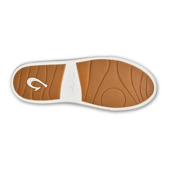 OluKai Women's Ha'upu Leather Sneakers- Bright White - Image 3