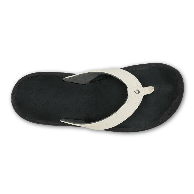 OluKai Women's Ohana Sandals- Bright White/ Black - Image 3