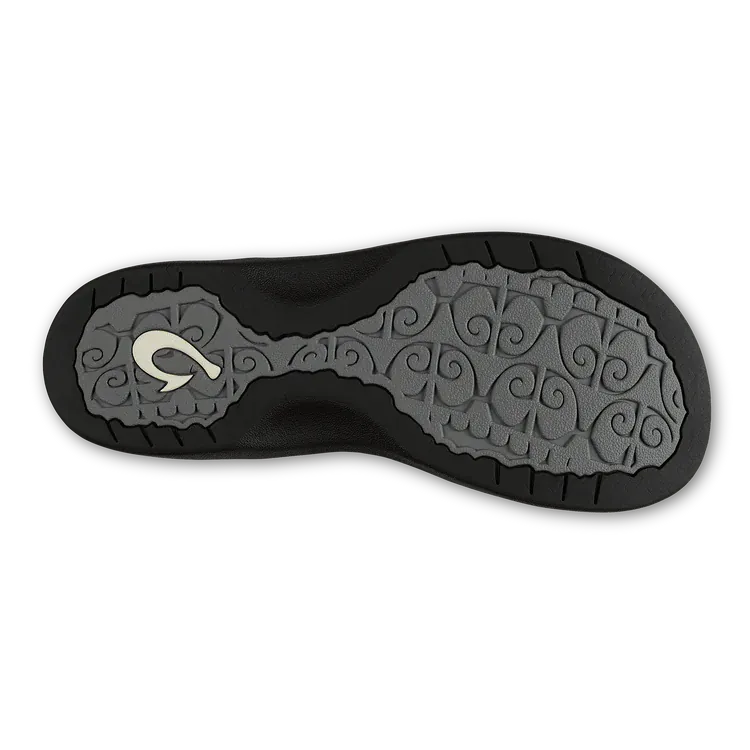 OluKai Women's Ohana Sandals- Bright White/ Black - Image 4