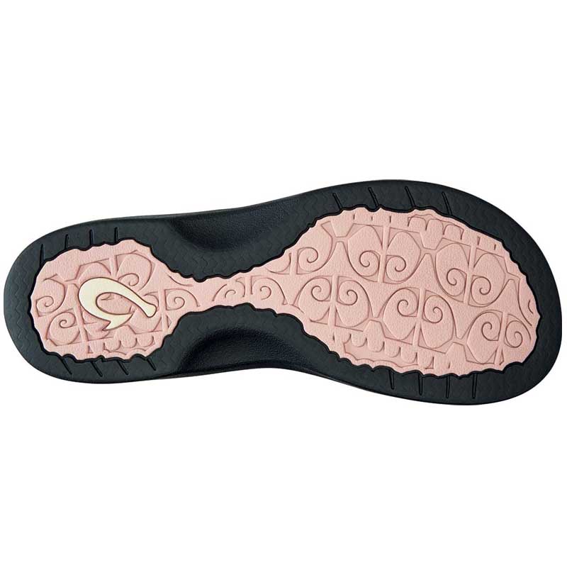 OluKai Women's Ohana Sandals- Petal Pink/Black - Image 4