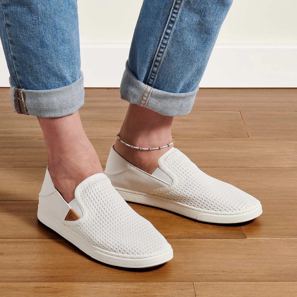 OluKai Women's Pehuea Slip Ons- Bright White - Image 11