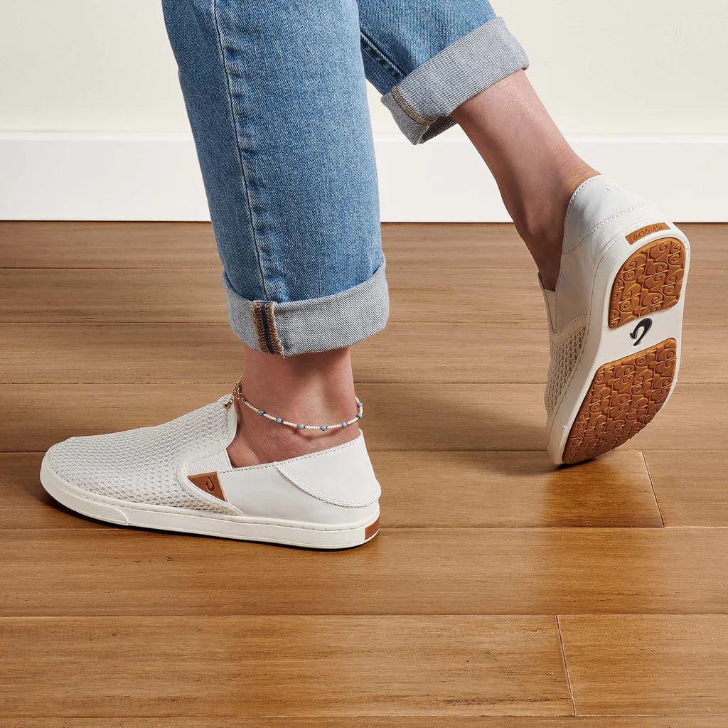 OluKai Women's Pehuea Slip Ons- Bright White - Image 12