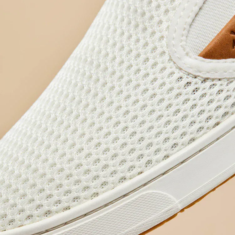 OluKai Women's Pehuea Slip Ons- Bright White - Image 4