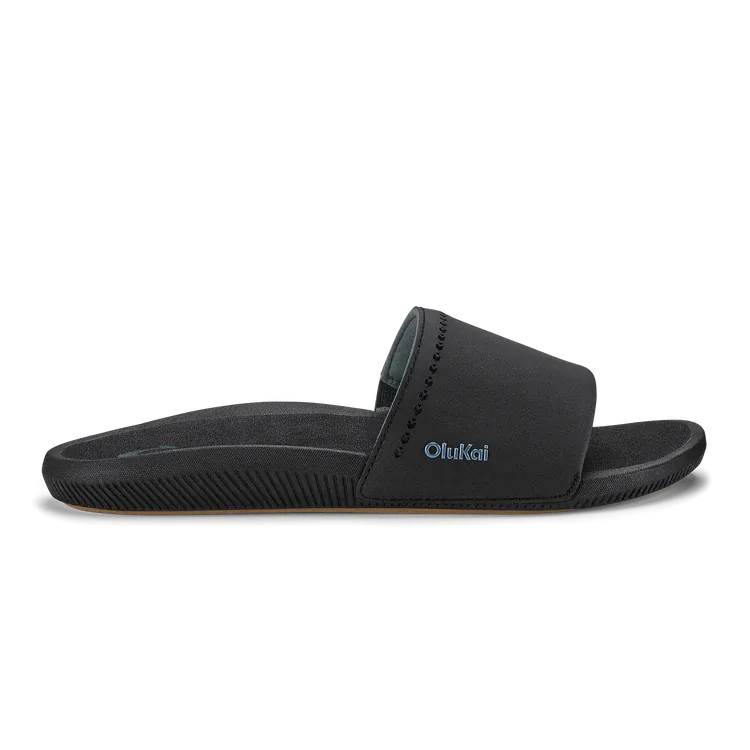 OluKai Women's Ulele Slides- Black