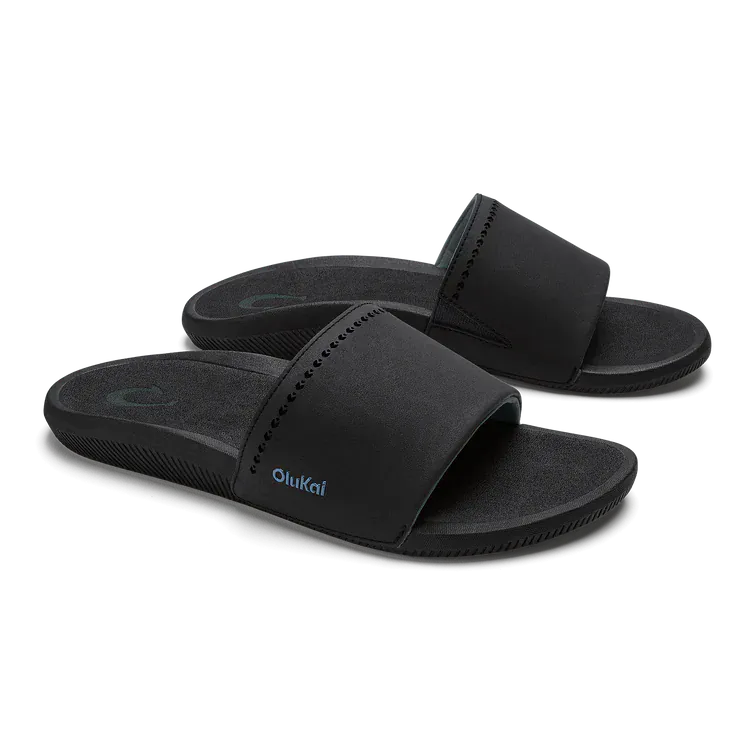 OluKai Women's Ulele Slides- Black - Image 2