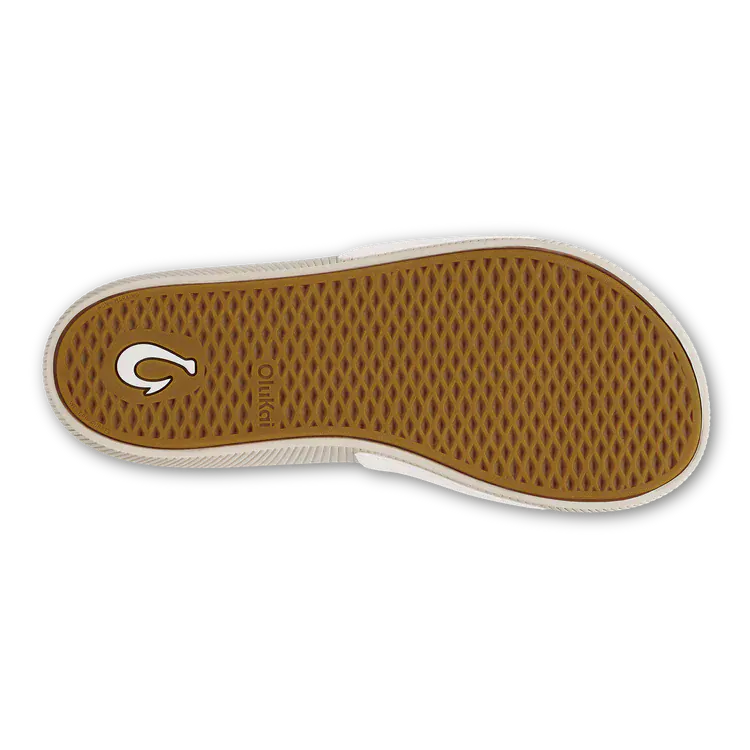 OluKai Women's Ulele Slides- Bright White/ Tapa - Image 5