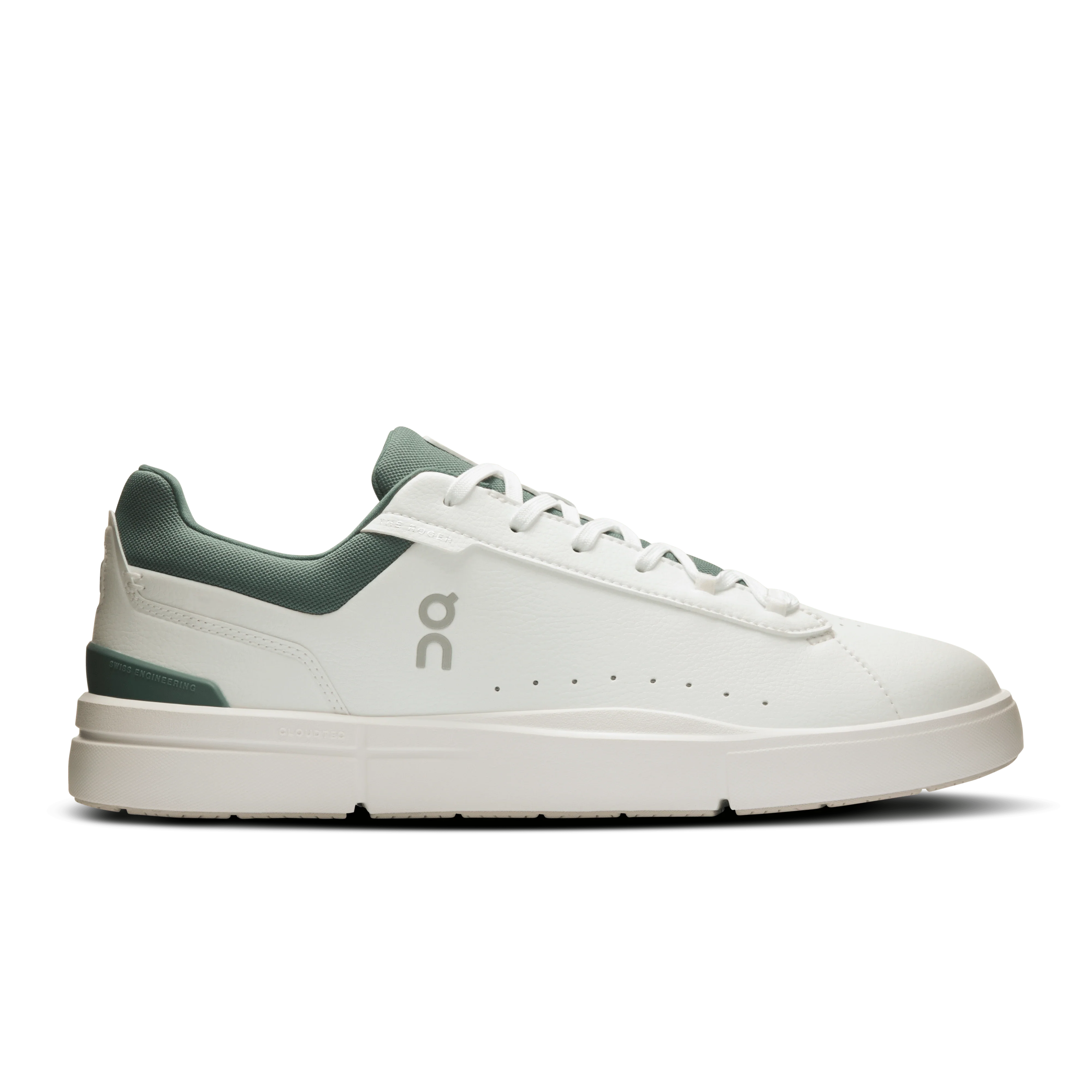 On Cloud Men’s The ROGER Advantage Tennis Shoes- White/ Olive