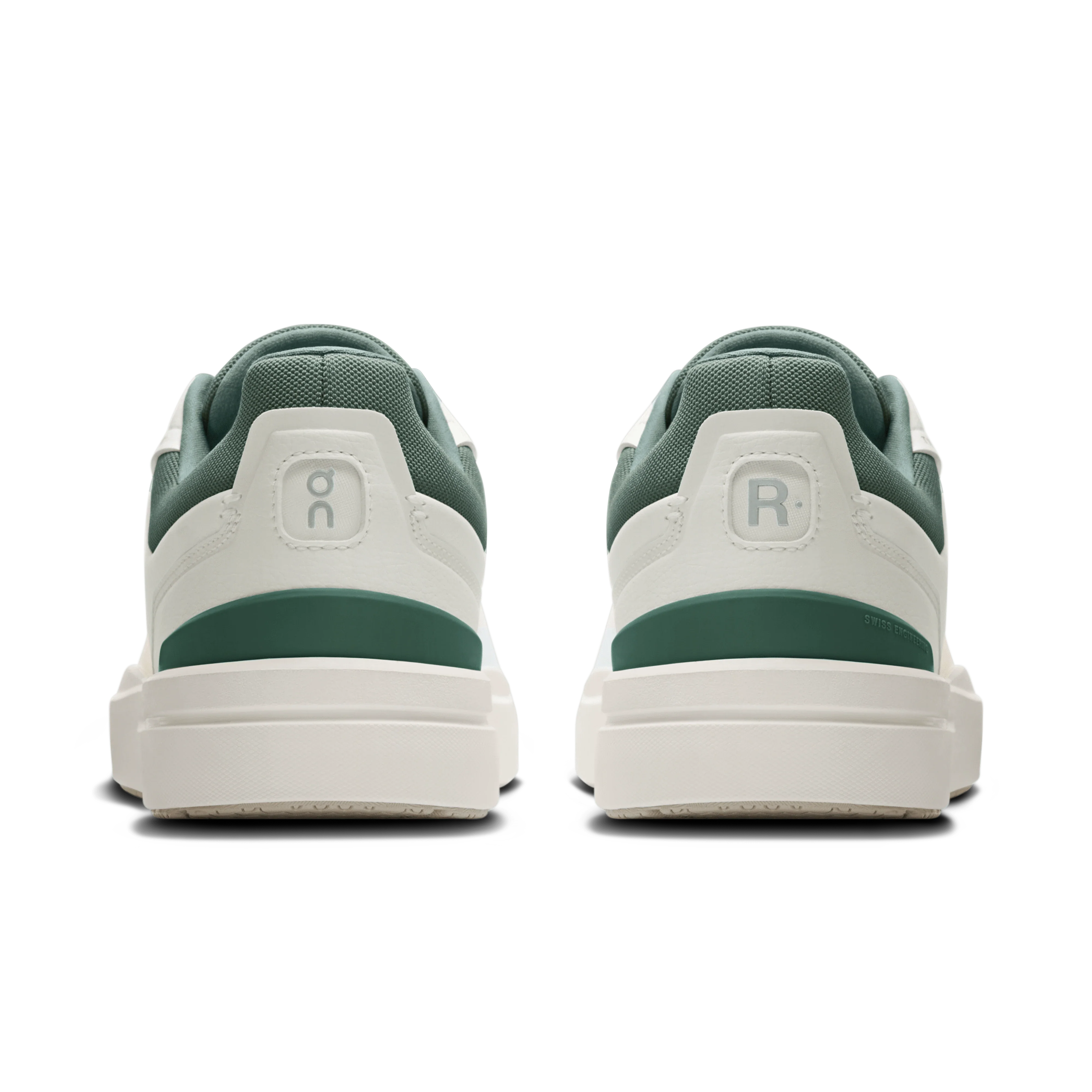On Cloud Men’s The ROGER Advantage Tennis Shoes- White/ Olive - Image 3
