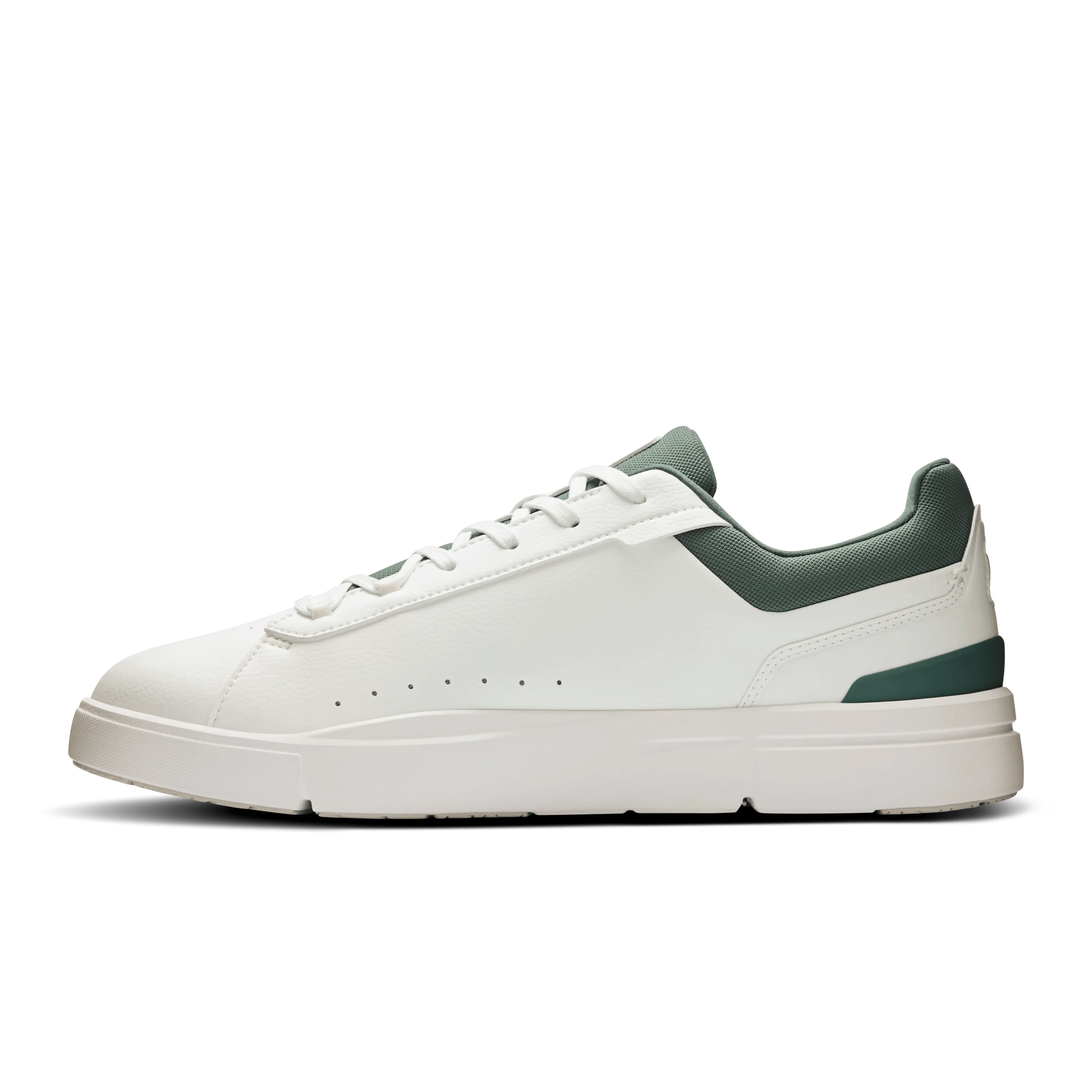 On Cloud Men’s The ROGER Advantage Tennis Shoes- White/ Olive - Image 6