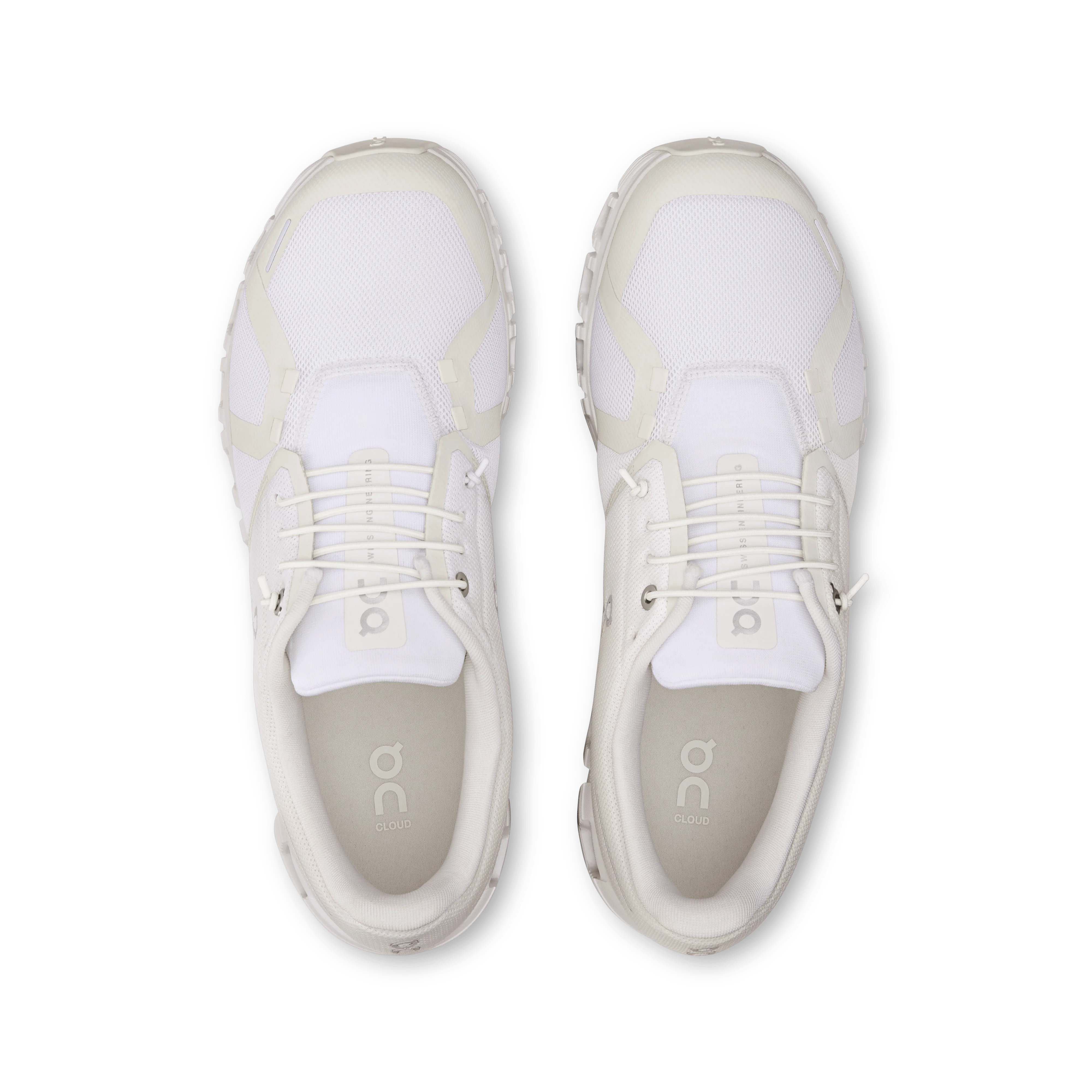 On Cloud Men's Cloud 6 Running Shoes- White/ White - Image 3