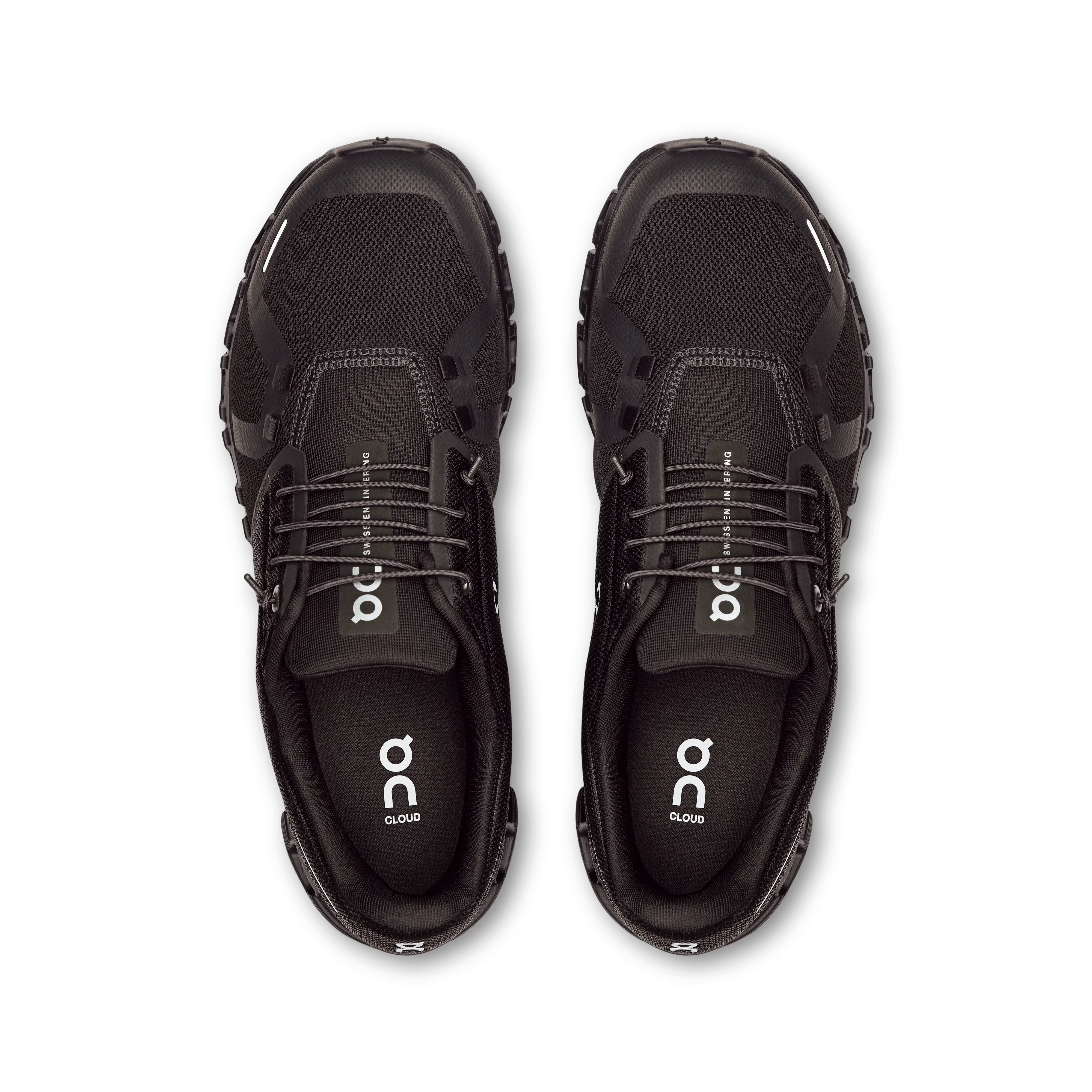 On Cloud Men's Cloud 6 Running Shoes- Black/ Black - Image 2