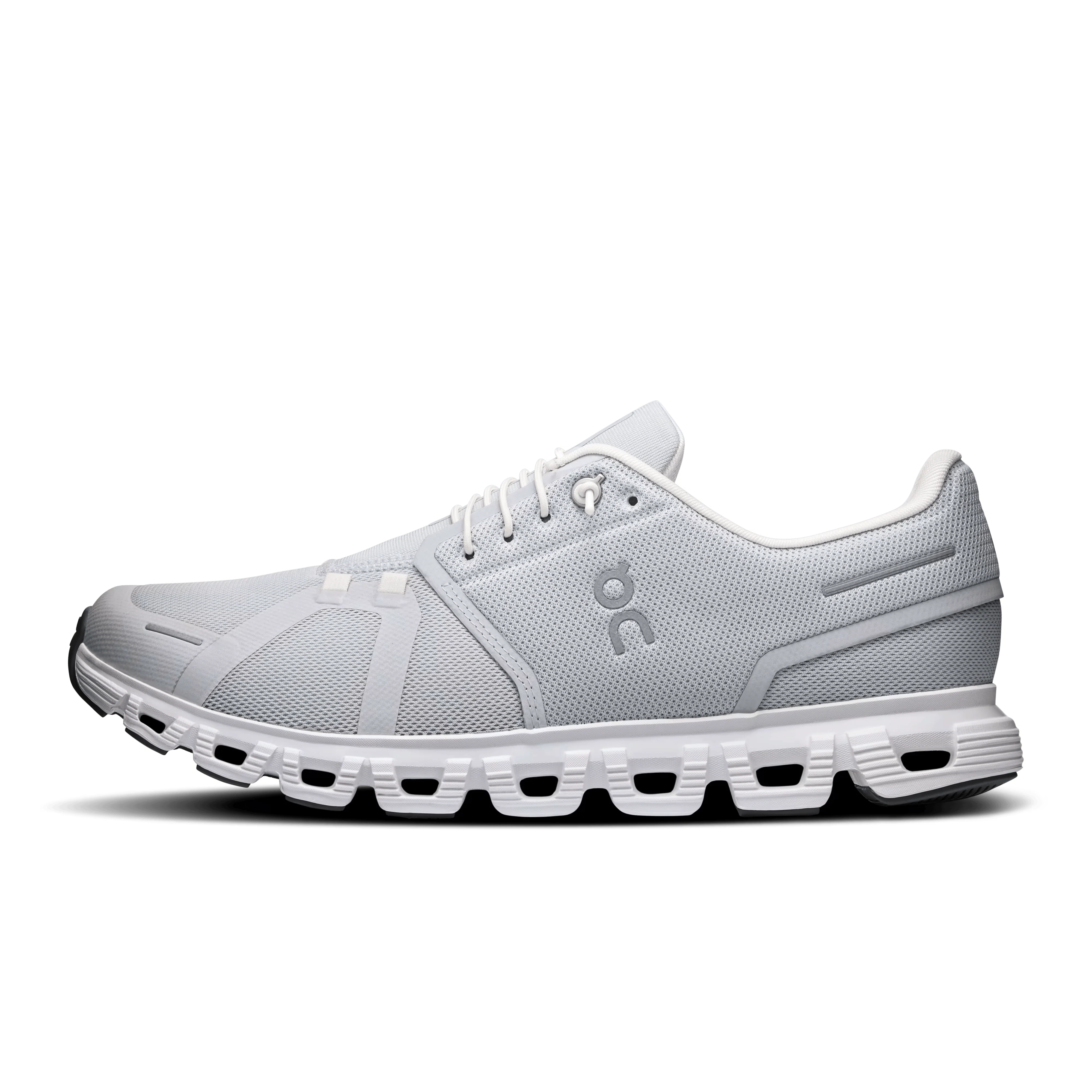 On Cloud Men's Cloud 6 Running Shoes- Glacier/ White - Image 3