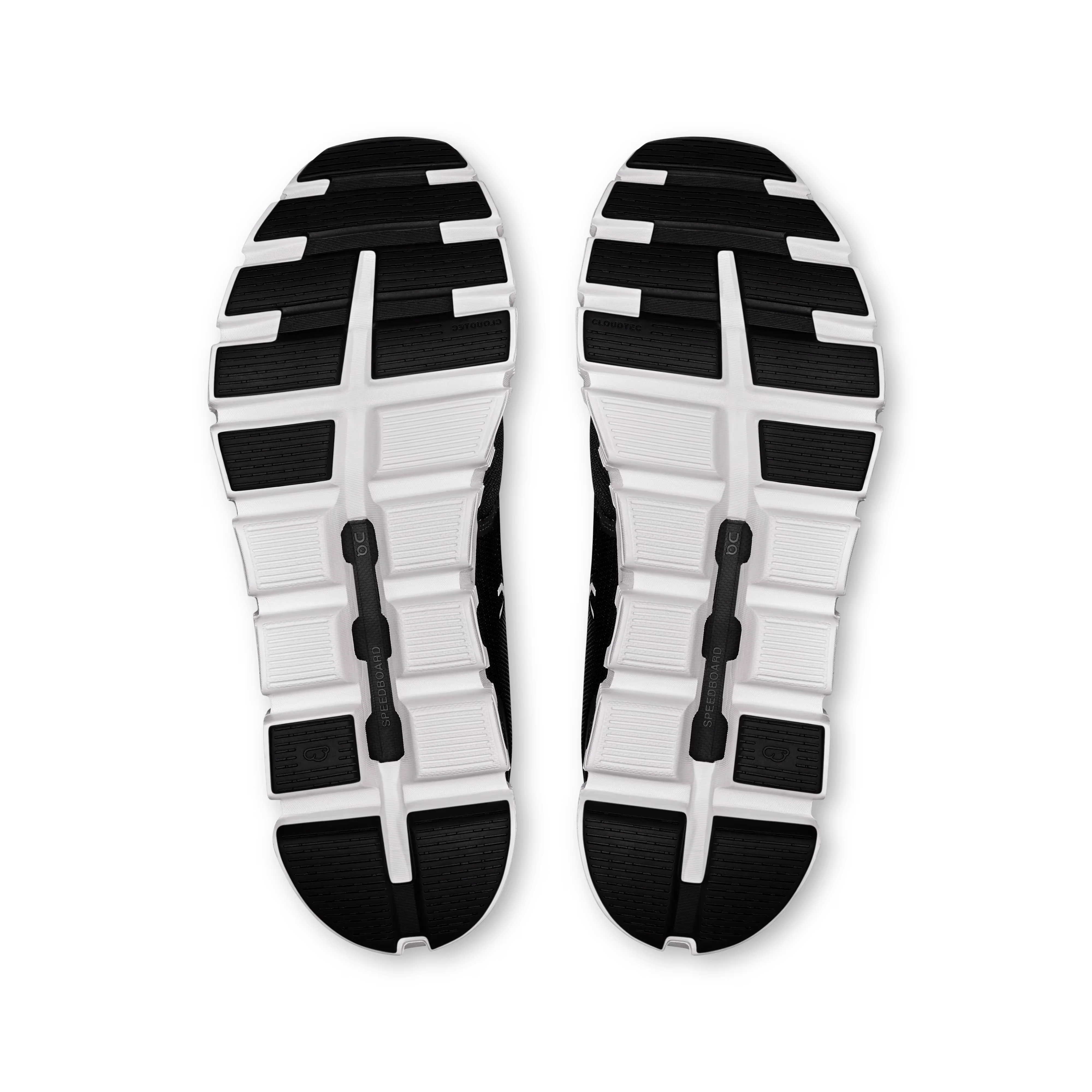 On Cloud Men's Cloud 6 Running Shoes- Black/ White - Image 3