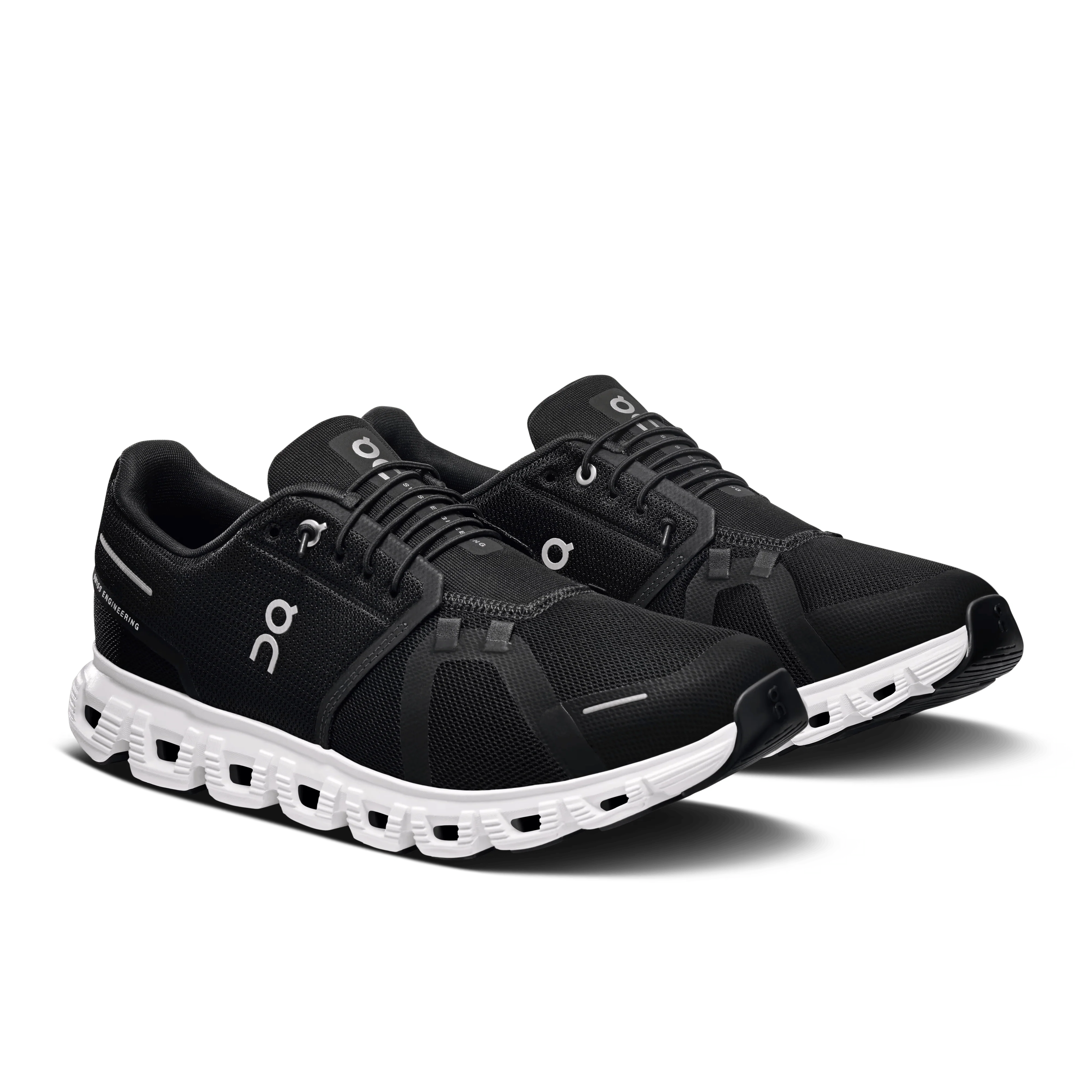 On Cloud Men's Cloud 6 Running Shoes- Black/ White - Image 6