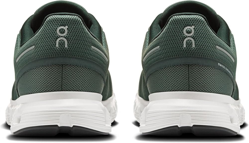 On Cloud Men's Cloud 6 Running Shoes- Olive/ Evergreen - Image 5