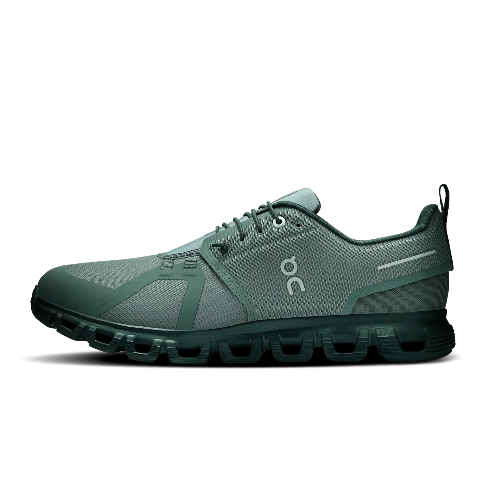On Cloud Men's Cloud 6 Waterproof Running Shoes- Olive/ Evergreen - Image 4