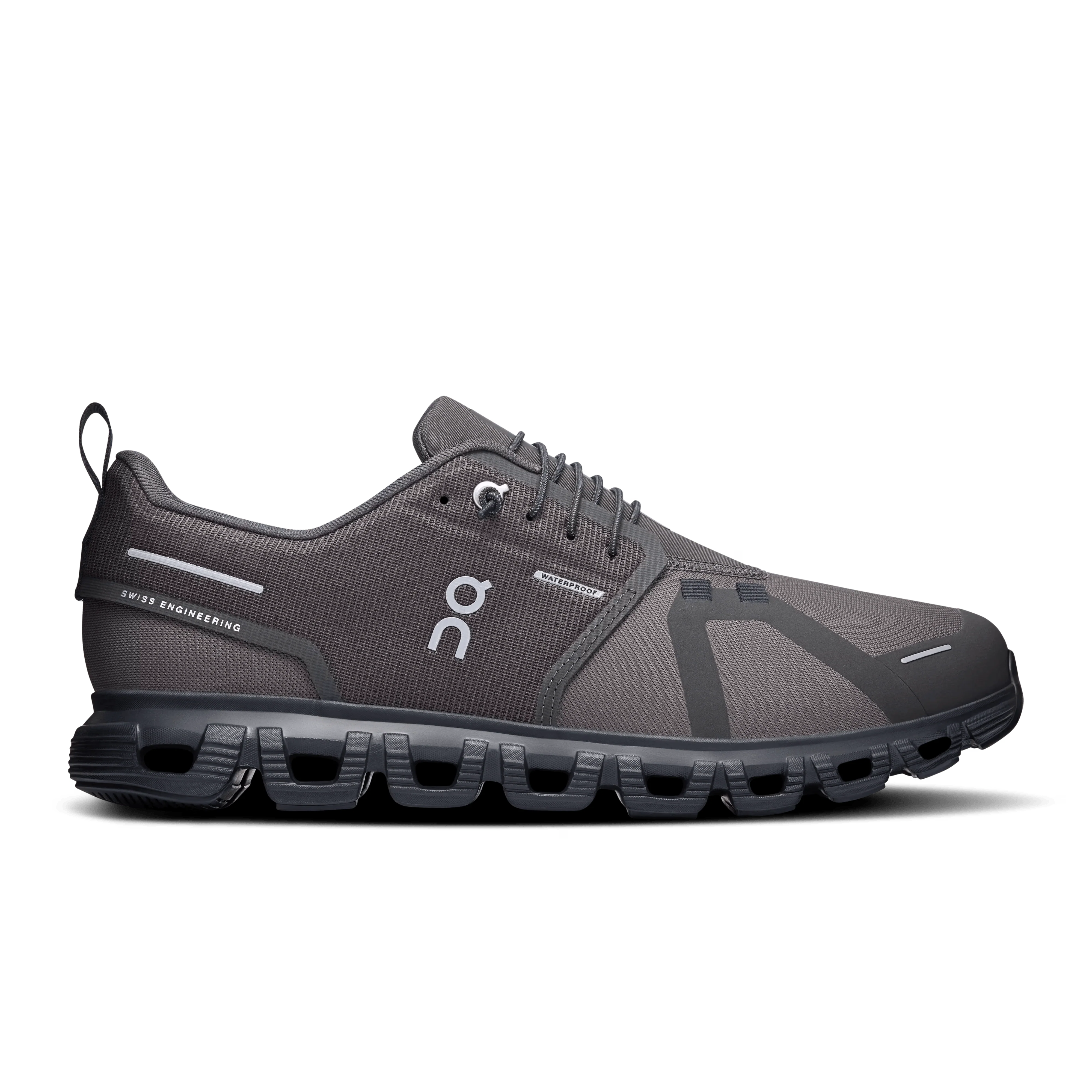 On Cloud Men's Cloud 6 Waterproof Running Shoes- Thorn/ Black
