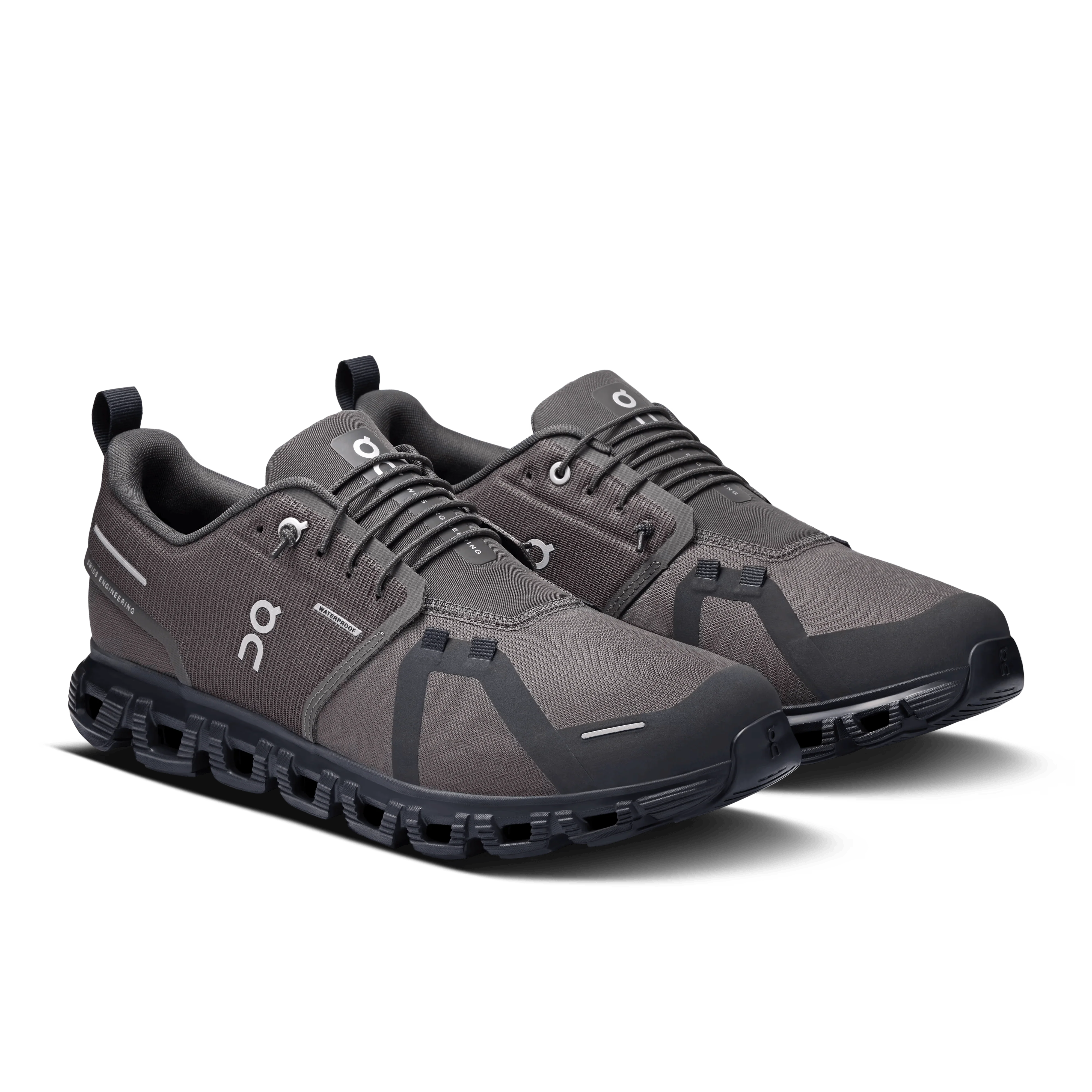 On Cloud Men's Cloud 6 Waterproof Running Shoes- Thorn/ Black - Image 6