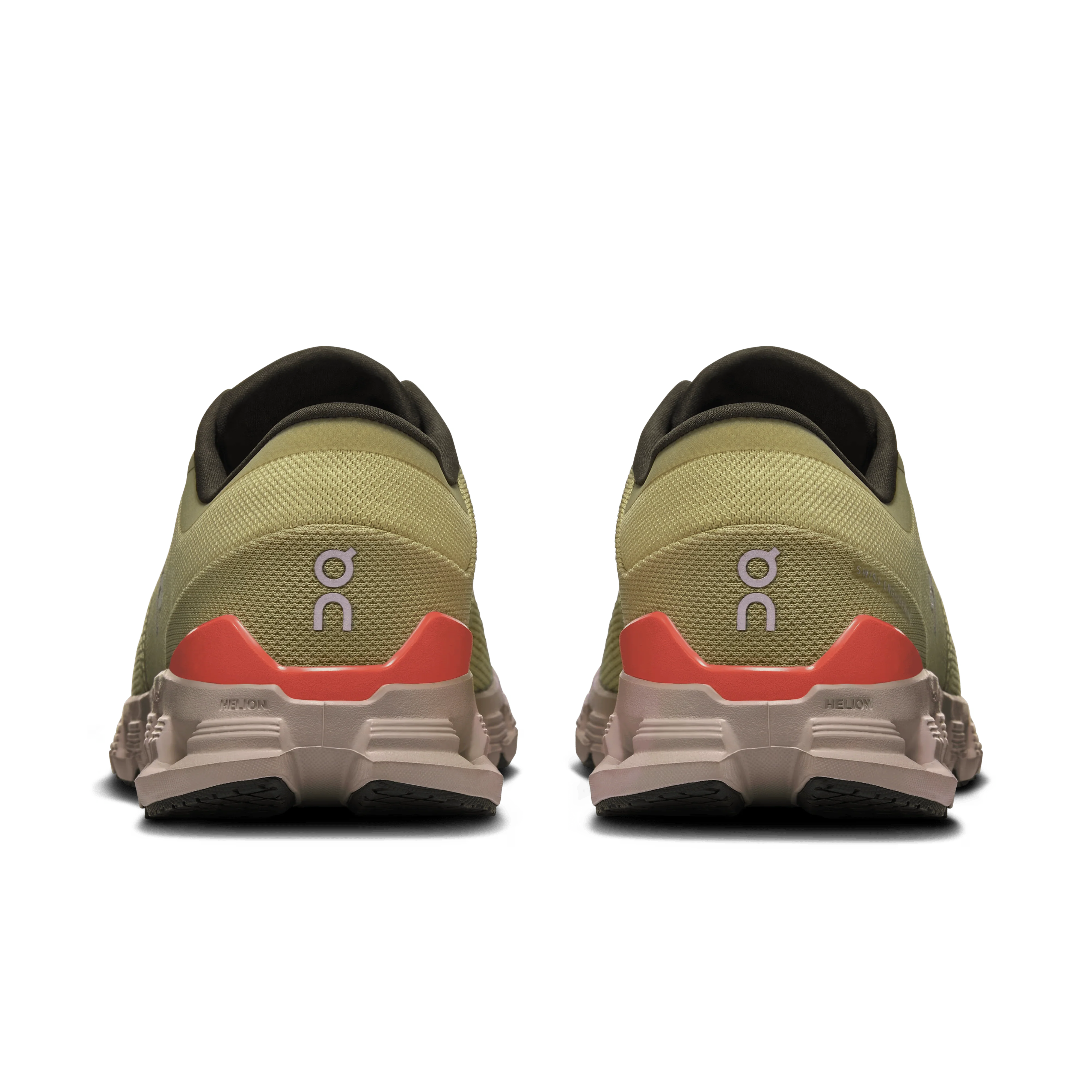 On Cloud Men's Cloud X4 Running Shoes- Caper/ Salmon - Image 5