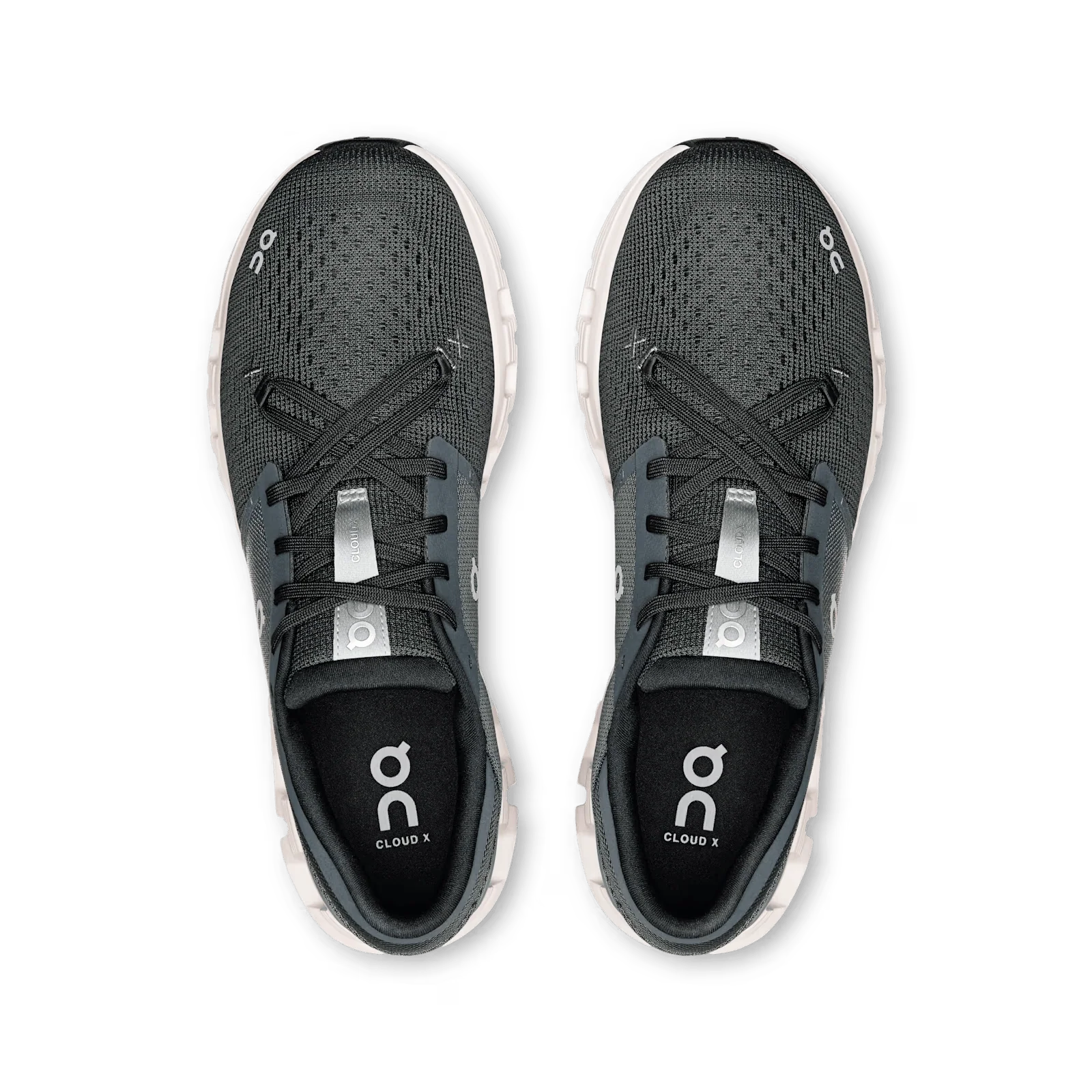 On Cloud Men's Cloud X4 Running Shoes- Shadow/ Apollo - Image 2