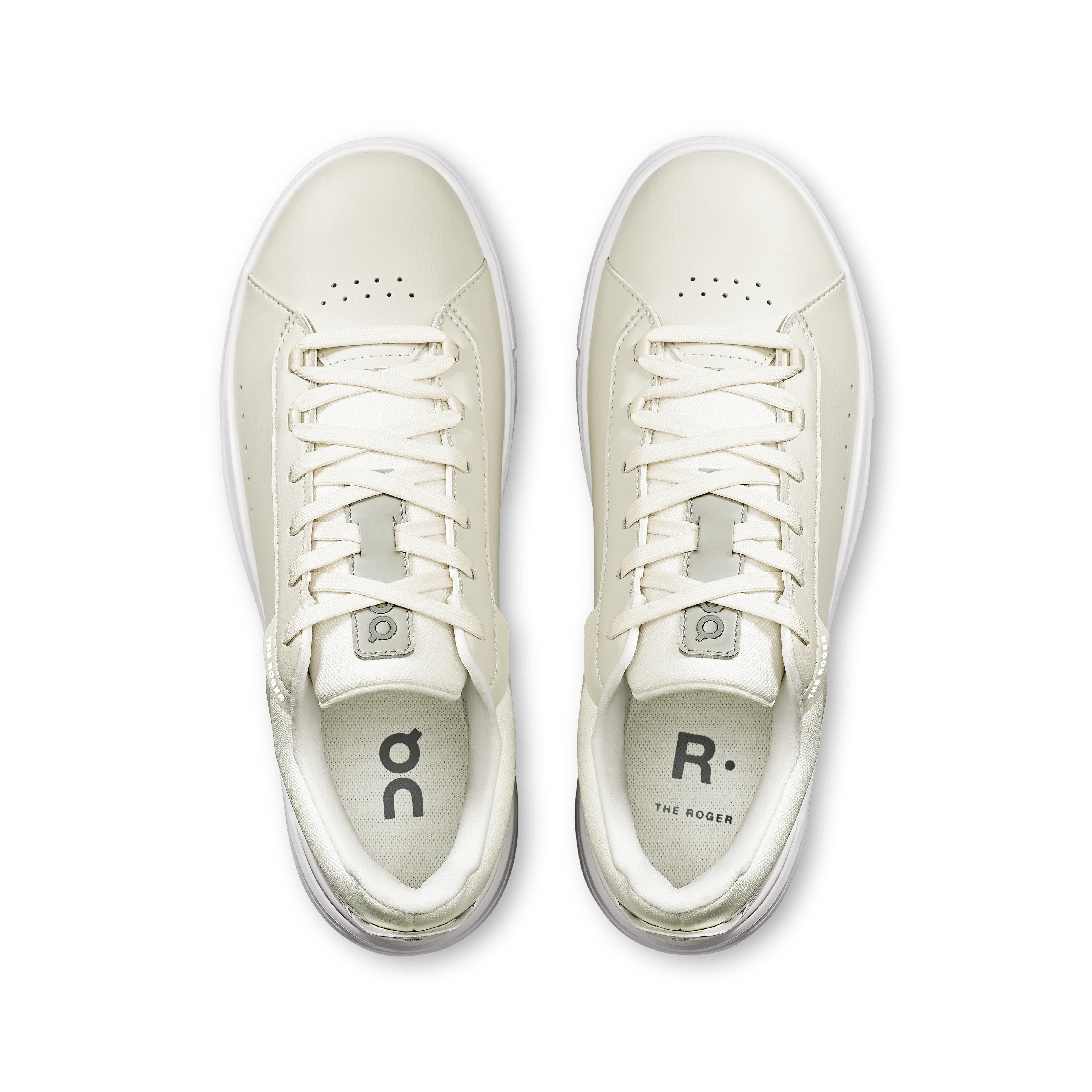 On Cloud Women’s The ROGER Advantage Tennis Shoes - Ivory/ Ivory - Image 4