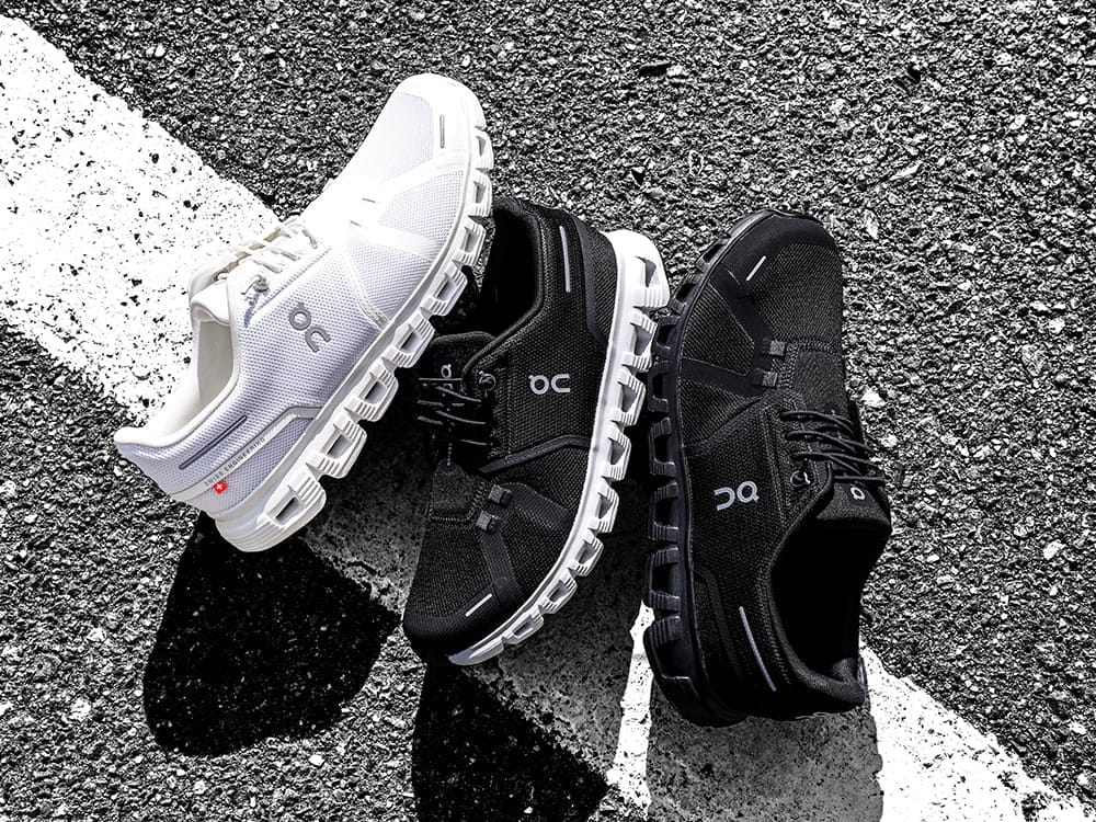 On Cloud Women's Cloud 6 Running Shoes- Black/ White - Image 8
