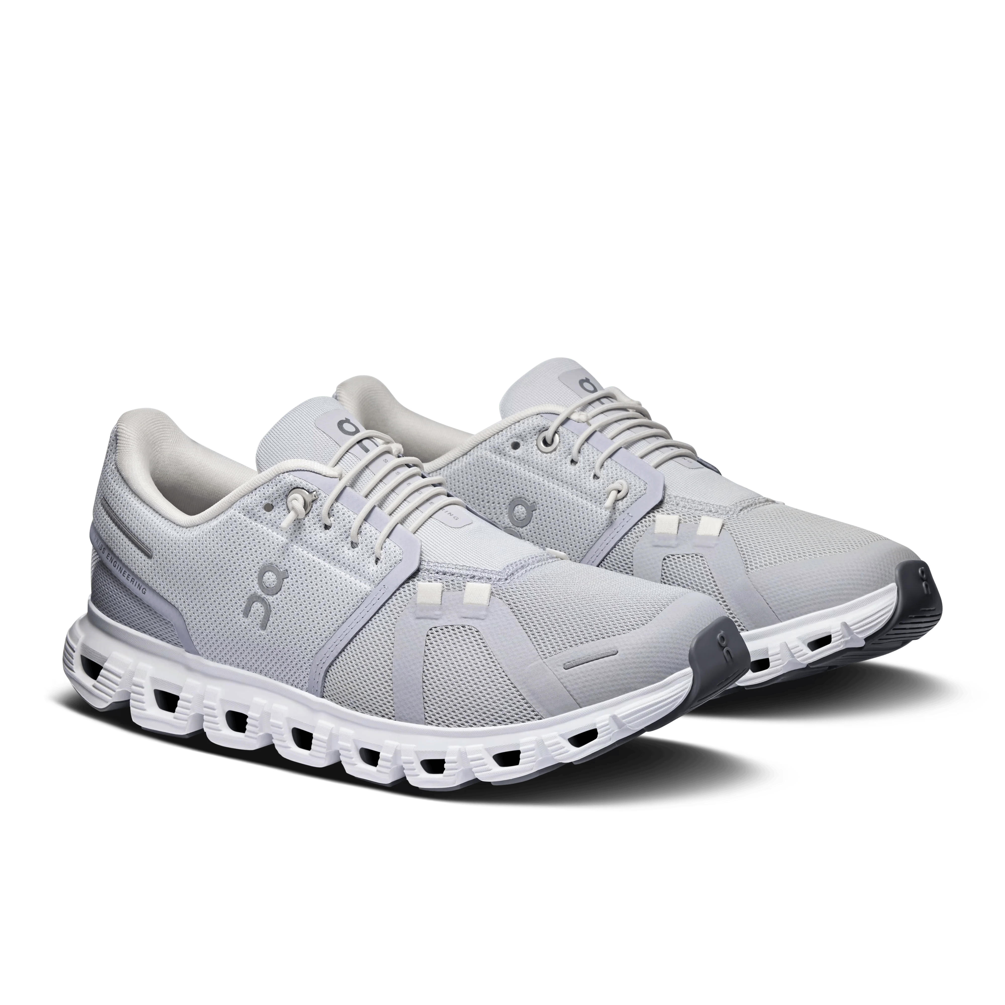 On Cloud Women's Cloud 6 Running Shoes- Glacier/ White - Image 5