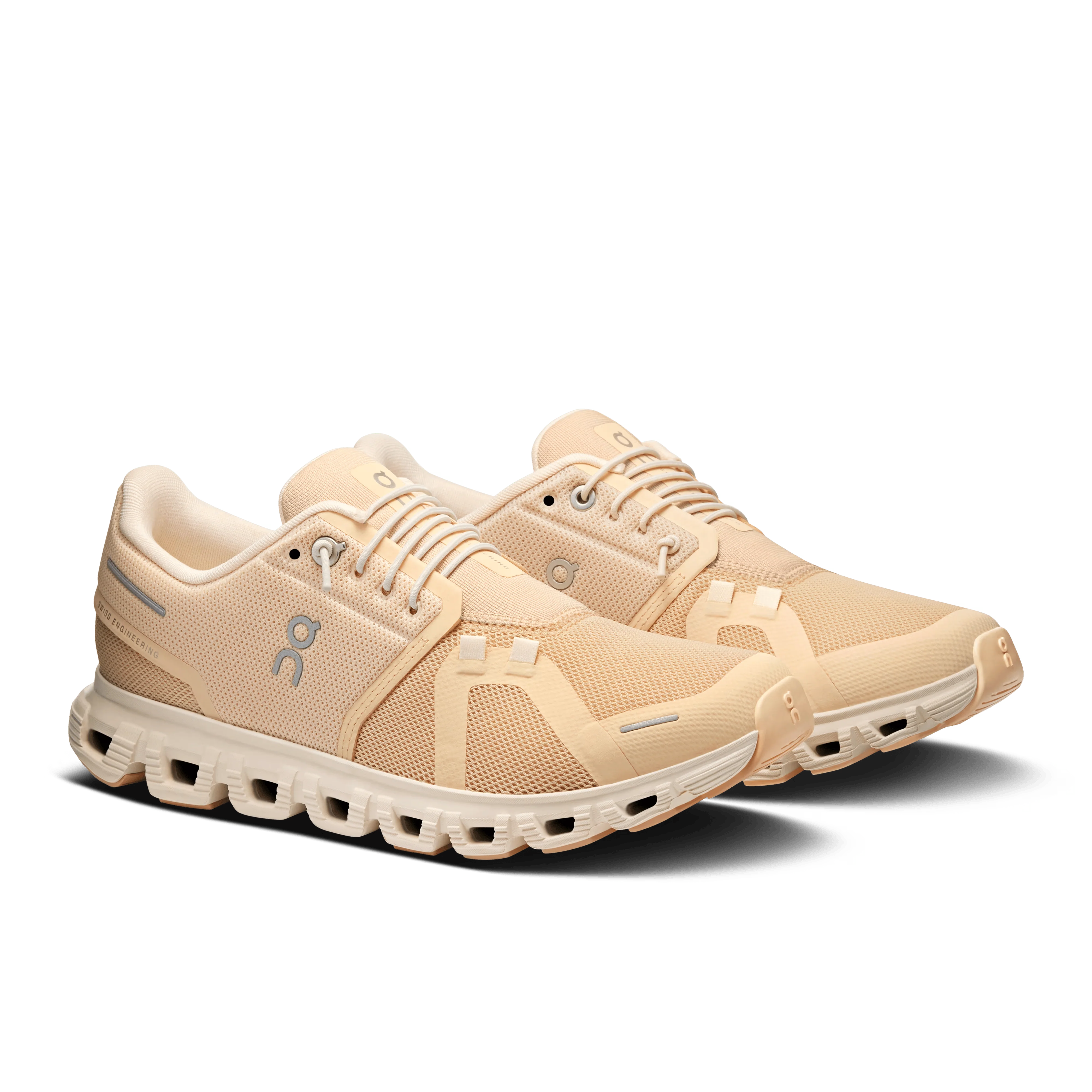 On Cloud Women's Cloud 6 Running Shoes- Blonde/ Dew - Image 6