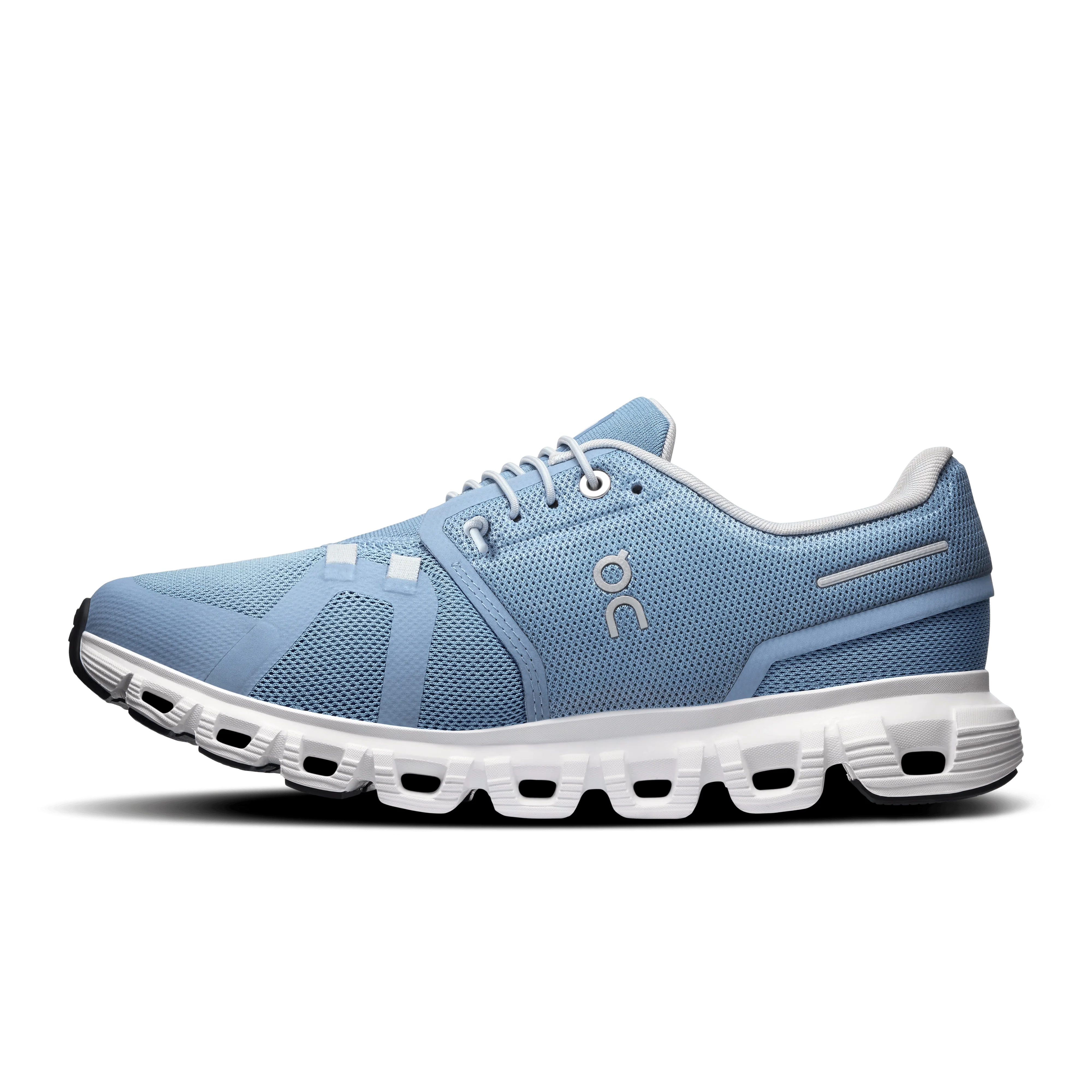 On Cloud Women's Cloud 6 Running Shoes- Chambray/ White - Image 4